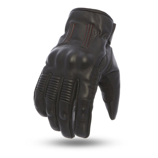 Laguna Men's Motorcycle Leather Gloves Men's Gloves First Manufacturing Company Black XS