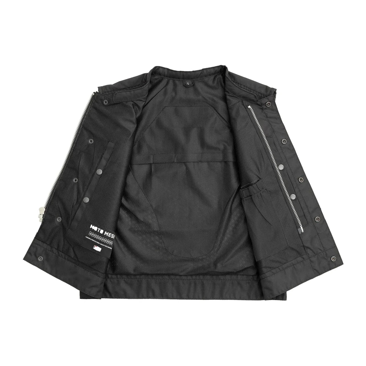 Lowrider Moto Mesh Men's Motorcycle Vest Men's Moto Mesh Vest First Manufacturing Company