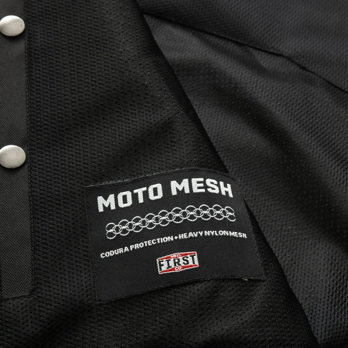 Lowrider Moto Mesh Men's Motorcycle Vest Men's Moto Mesh Vest First Manufacturing Company