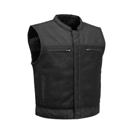 Lowrider Moto Mesh Men's Motorcycle Vest Men's Moto Mesh Vest First Manufacturing Company Black S