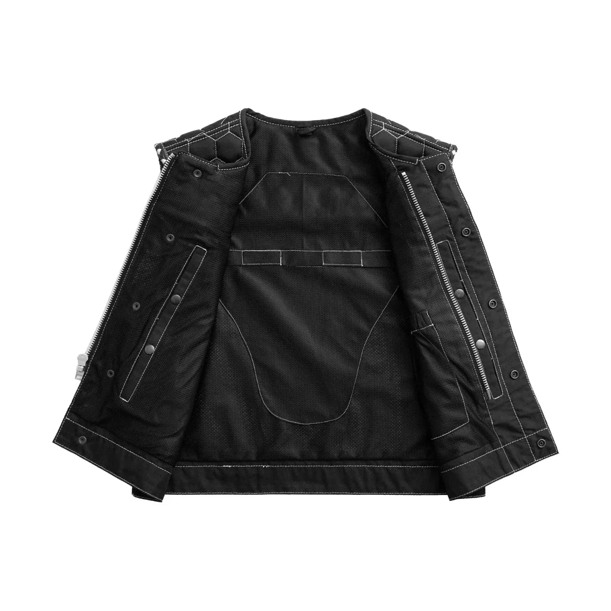 Lowside Hornet Moto Mesh Men's Club Style Vest Men's Moto Mesh Vest First Manufacturing Company