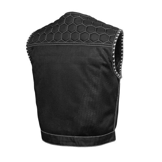 Lowside Hornet Moto Mesh Men's Club Style Vest Men's Moto Mesh Vest First Manufacturing Company
