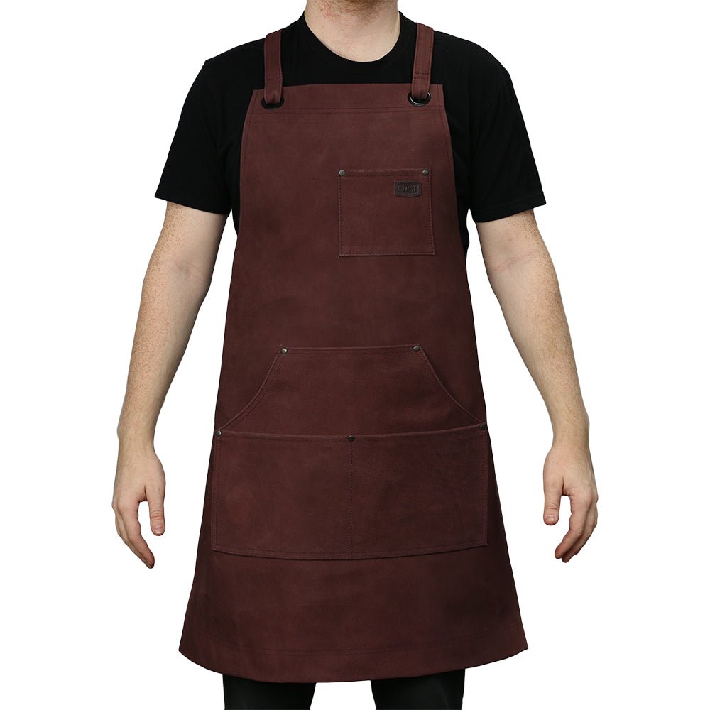 Machinist Apron Apron First Manufacturing Company Oxblood Rough Suede