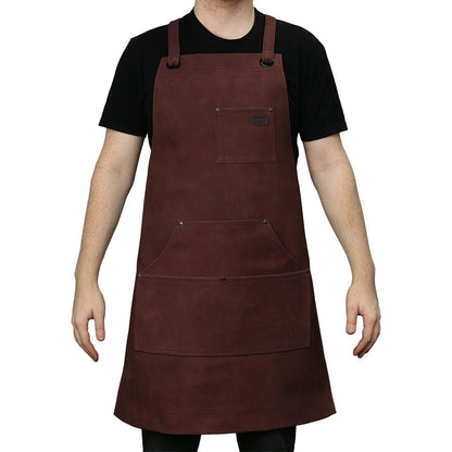 Machinist Apron Apron First Manufacturing Company Oxblood Rough Suede