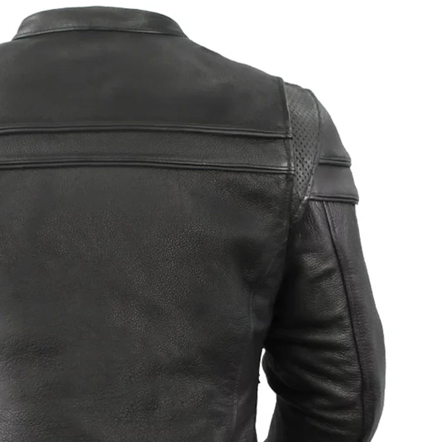 Maiden - Women's Motorcycle Leather Jacket Women's Leather Jacket First Manufacturing Company