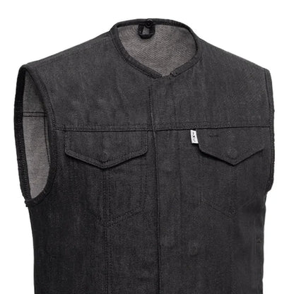 Murdock - Men's Motorcycle Denim Vest Men's Denim Vest First Manufacturing Company