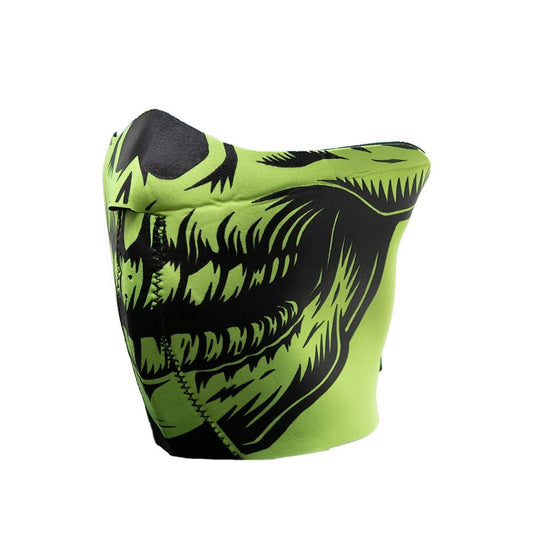 Neoprene Full Face GR Riding Mask Face Mask Accessories Neo Green & Black
