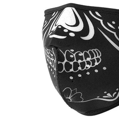 Neoprene Half Face Inverse Skull Riding Mask Face Mask First Manufacturing Company