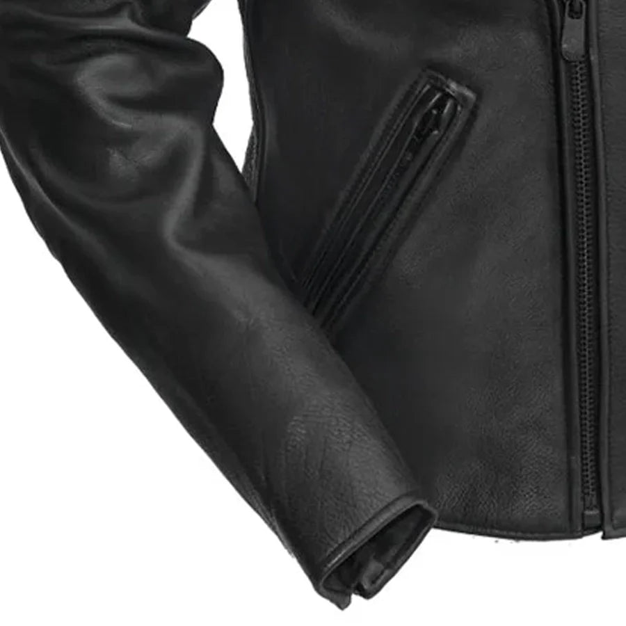 Night Rider Men's Motorcycle Leather Jacket Men's Leather Jacket First Manufacturing Company