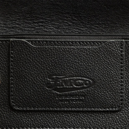 LARGE TRUCKER - Vegetable Tanned Leather Wallet Leather Wallet First Manufacturing Company