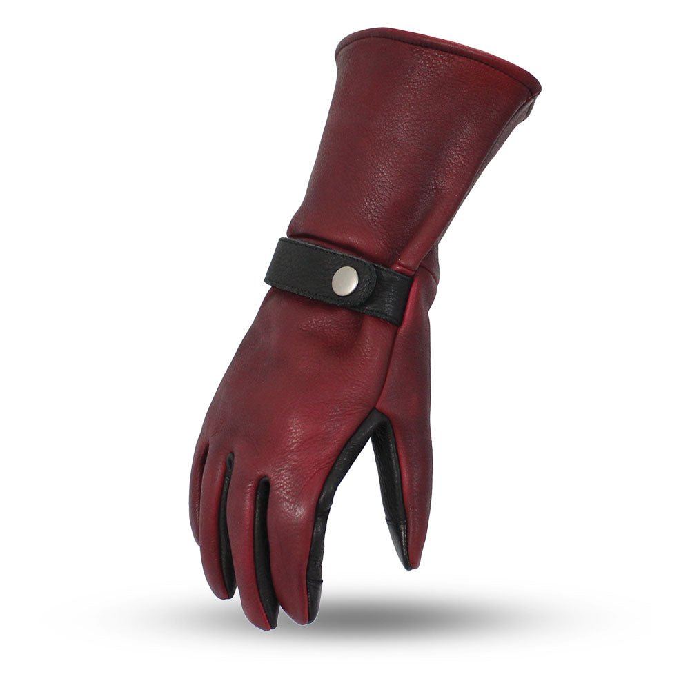 Phenom Men's Motorcycle Leather Gauntlet Men's Gauntlet Accessories Oxblood XS