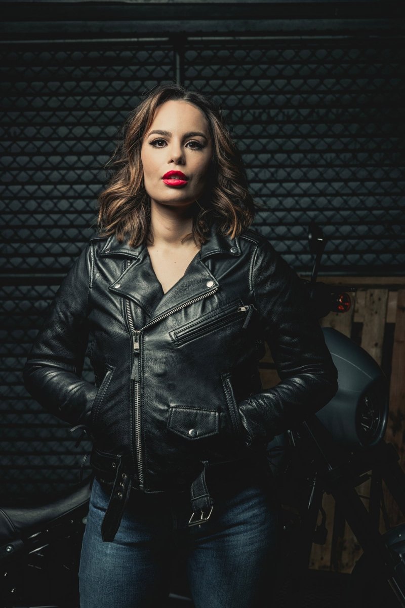 Popstar Women's Motorcycle Leather Jacket Oxblood Women's Leather Jacket Jackets