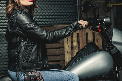 Popstar Women's Motorcycle Leather Jacket Oxblood Women's Leather Jacket Jackets