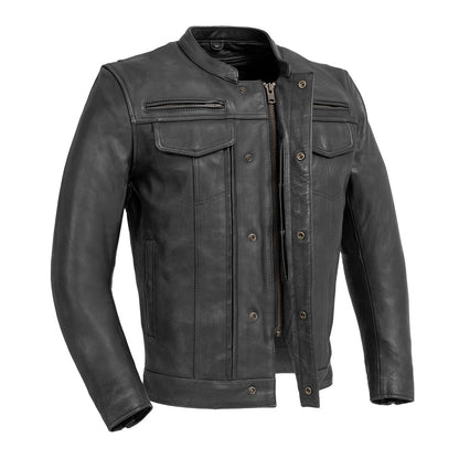 Raider Men's Motorcycle Leather Jacket Men's Leather Jacket First Manufacturing Company