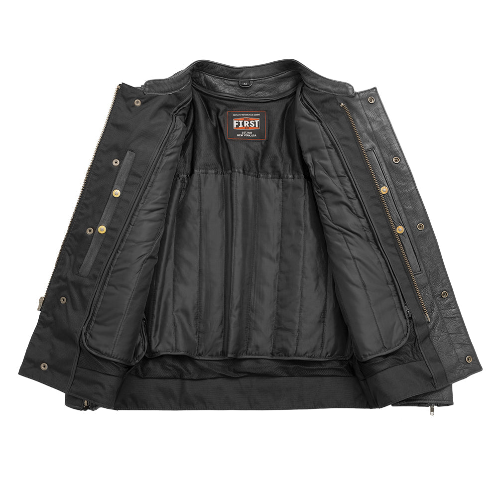 Raider Men's Motorcycle Leather Jacket Men's Leather Jacket First Manufacturing Company