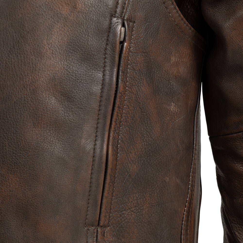 Raider Men's Motorcycle Leather Jacket Men's Leather Jacket First Manufacturing Company