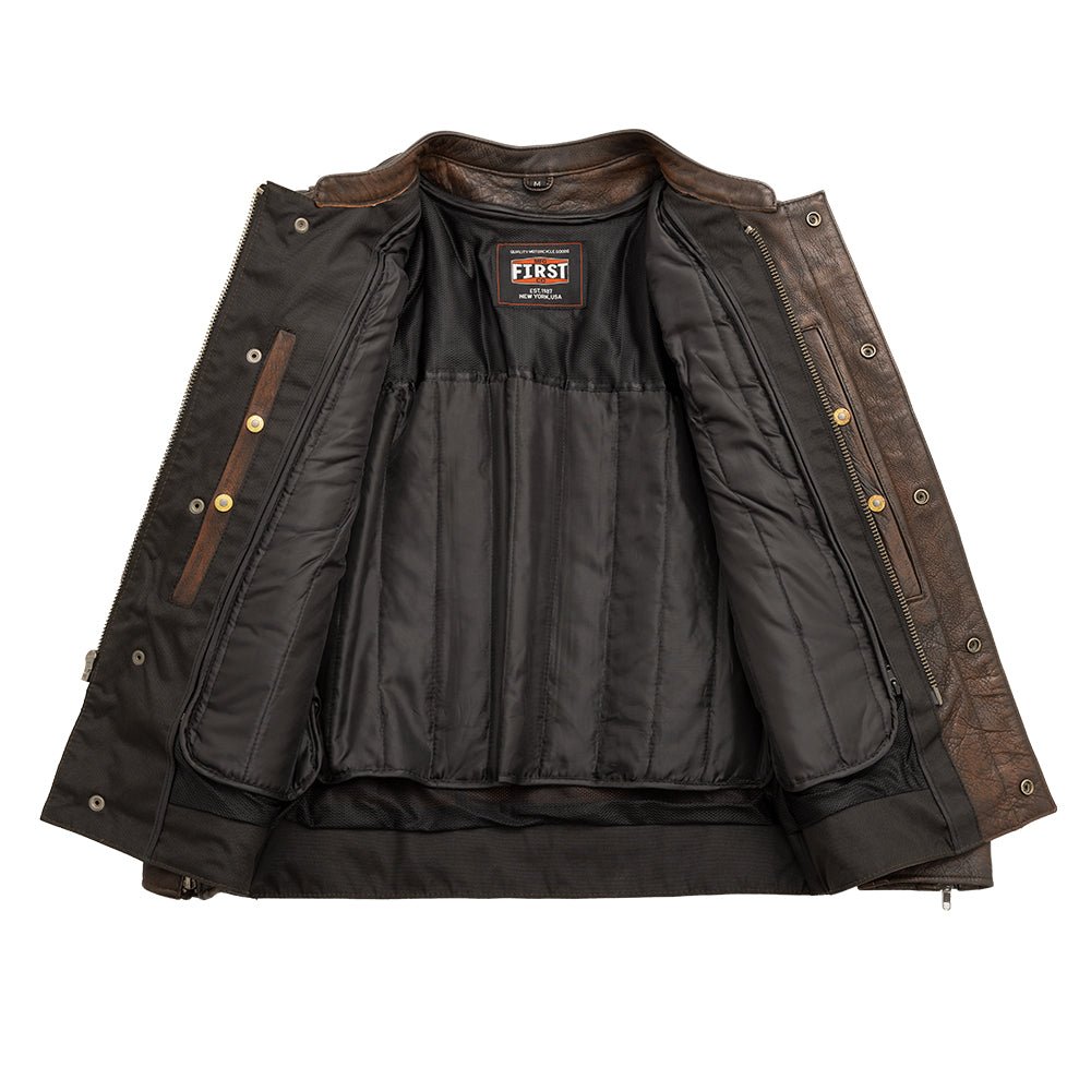 Raider Men's Motorcycle Leather Jacket Men's Leather Jacket First Manufacturing Company