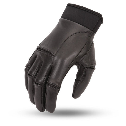 Raptorex - Men's Motorcycle Leather Gloves Men's Gloves First Manufacturing Company XS Black