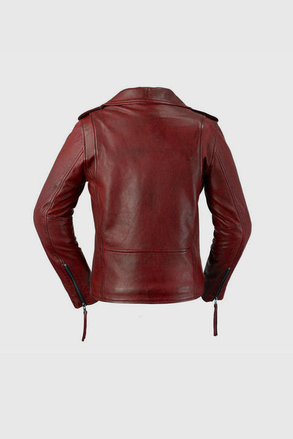 Rockstar Moto Lambskin Leather Jacket Women's Fashion Leather Jacket FMCo   