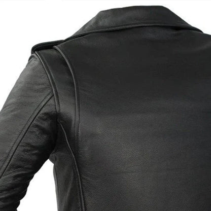 Rockstar - Women's Motorcycle Leather Jacket Women's Leather Jacket First Manufacturing Company