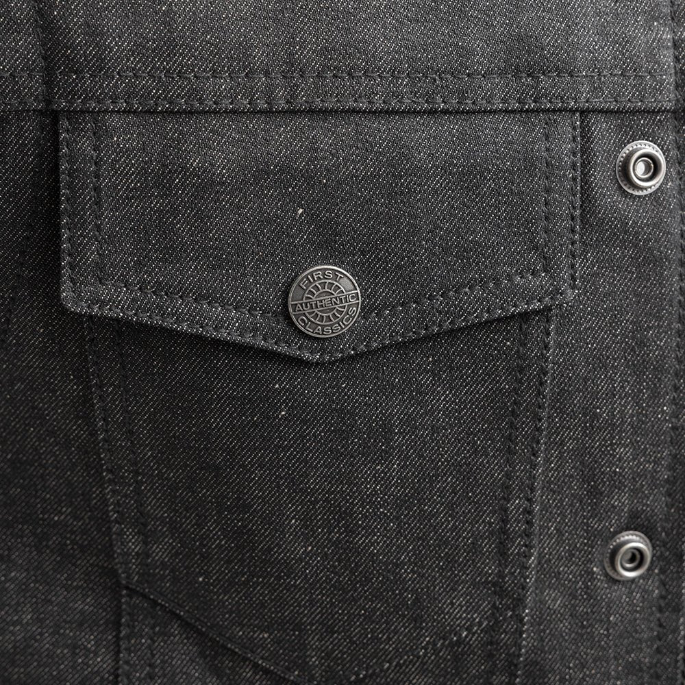 Rook - Vest Only - Men's Motorcycle Denim Vest Men's Denim Vest First Manufacturing Company