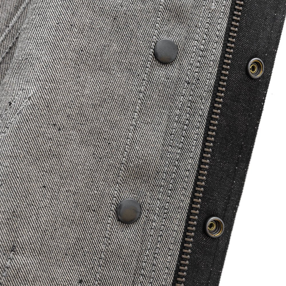 Rook - Vest Only - Men's Motorcycle Denim Vest Men's Denim Vest First Manufacturing Company
