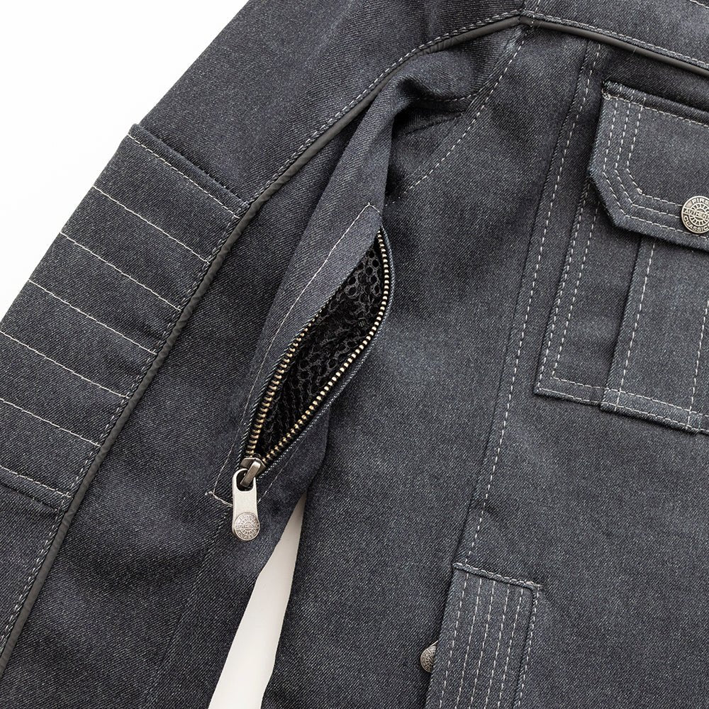 Rowdy Men's Thunder Denim Motorcycle Jacket (Copy) Men's Thunder Denim Jacket First Manufacturing Company