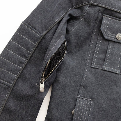 Rowdy Men's Thunder Denim Motorcycle Jacket (Copy) Men's Thunder Denim Jacket First Manufacturing Company