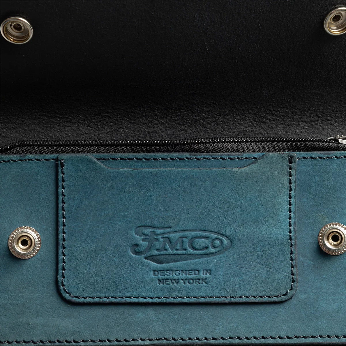 LARGE TRUCKER - Vegetable Tanned Leather Wallet Leather Wallet First Manufacturing Company