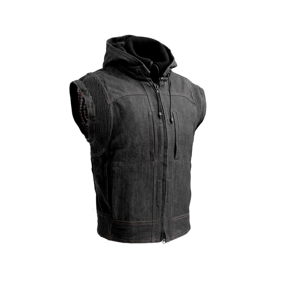 RYBAK Men's Denim Biker Club Jacket Men's Jacket First Manufacturing Company