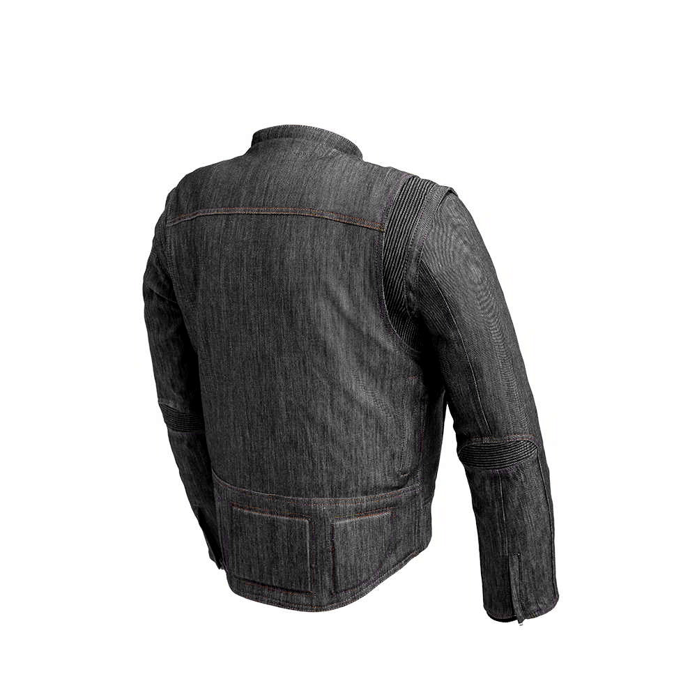 RYBAK Men's Denim Biker Club Jacket Men's Jacket First Manufacturing Company