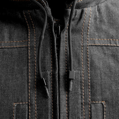 RYBAK Men's Denim Biker Club Jacket Men's Jacket First Manufacturing Company