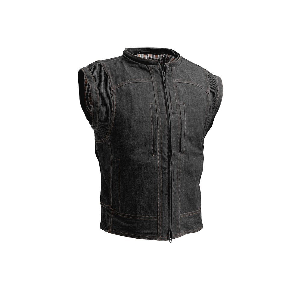 RYBAK Men's Denim Biker Club Jacket Men's Jacket First Manufacturing Company