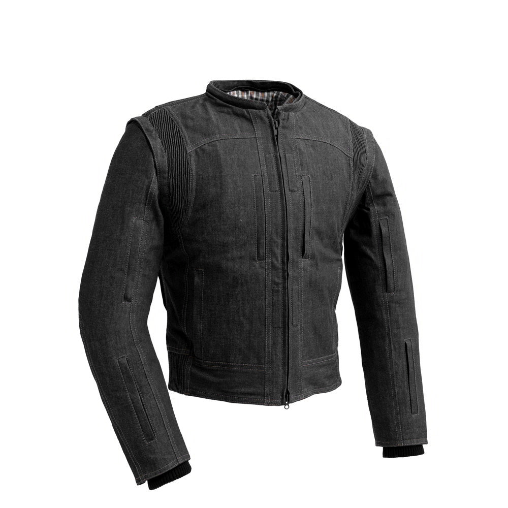 RYBAK Men's Denim Biker Club Jacket Men's Jacket First Manufacturing Company