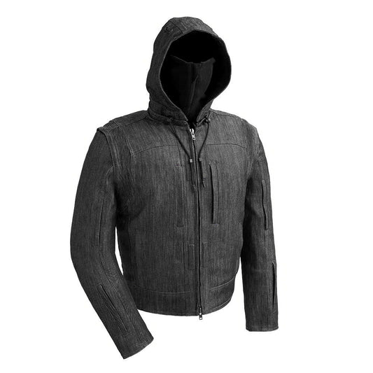RYBAK Men's Denim Biker Club Jacket Men's Jacket First Manufacturing Company S