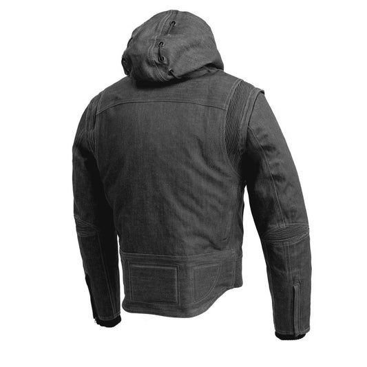 RYBAK Men's Denim Biker Club Jacket Men's Jacket First Manufacturing Company