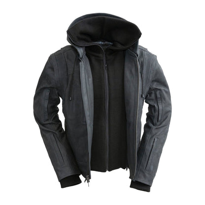 RYBAK Women's Leather Biker Club Jacket Women's Jacket First Manufacturing Company