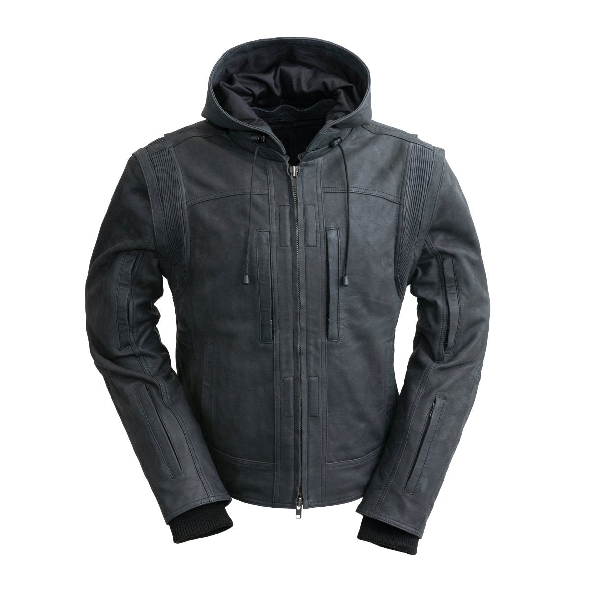 RYBAK Women's Leather Biker Club Jacket Women's Jacket First Manufacturing Company