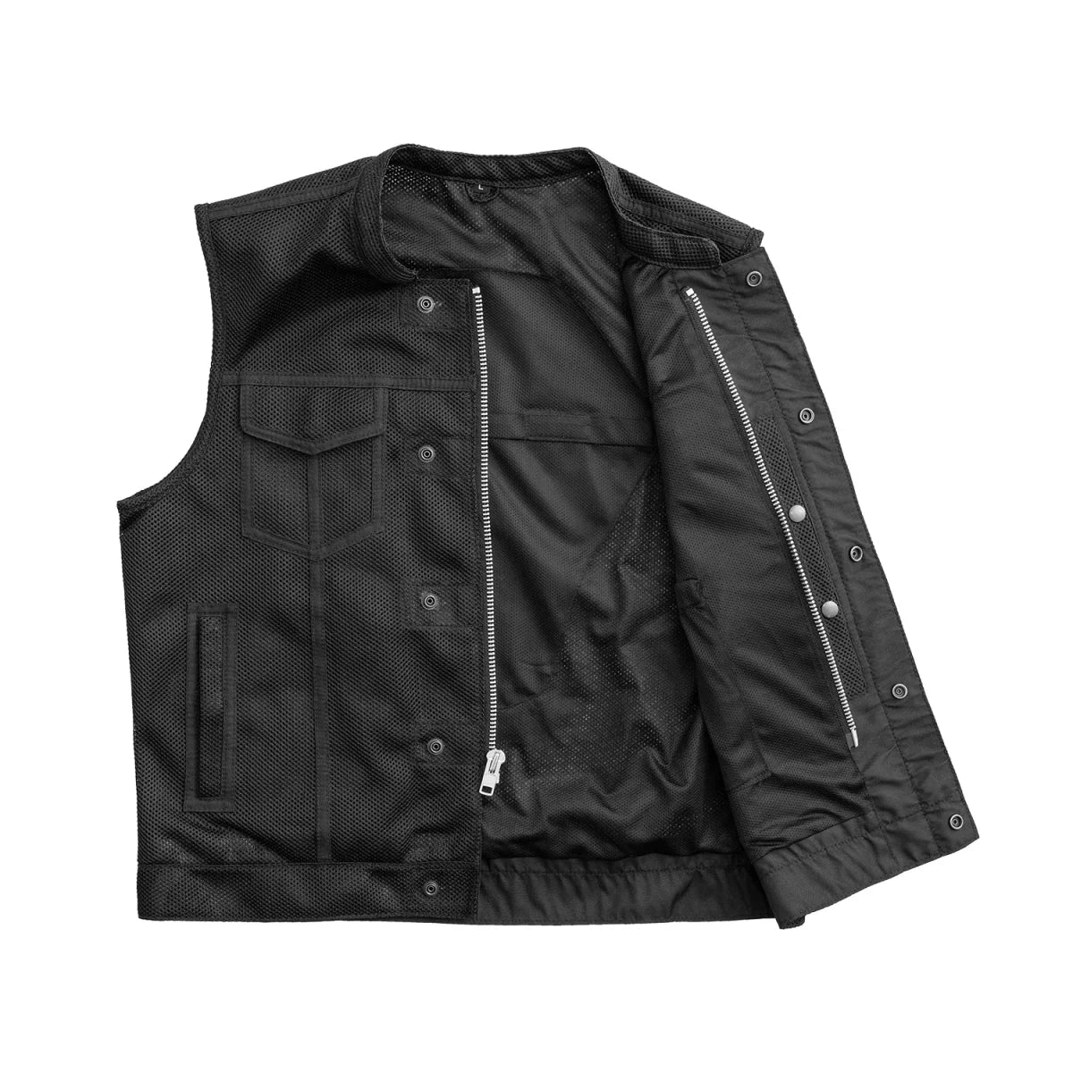 Sharp Shooter Moto Mesh Men's Motorcycle Vest Men's Moto Mesh Vest First Manufacturing Company