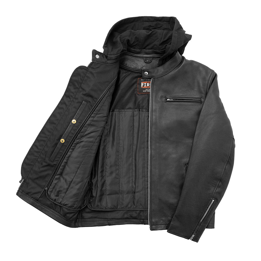 Street Cruiser Men's Motorcycle Leather Jacket (Copy) Men's Leather Jacket First Manufacturing Company