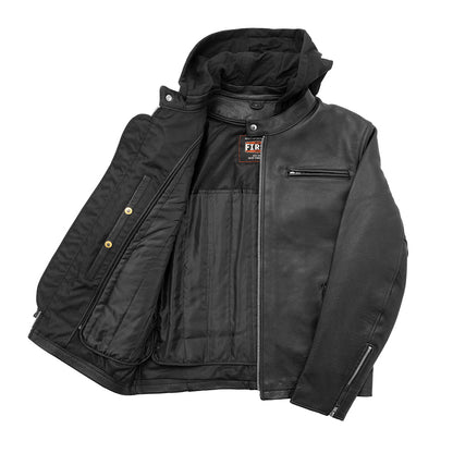 Street Cruiser Men's Motorcycle Leather Jacket (Copy) Men's Leather Jacket First Manufacturing Company