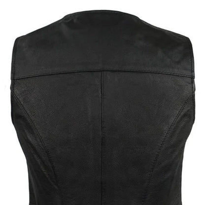 Sweet Sienna Women's Motorcycle Leather Vest Women's Leather Vest First Manufacturing Company