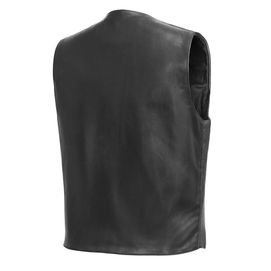 Tombstone Men's Motorcycle Western Style Leather Vest Men's Western Vest First Manufacturing Company