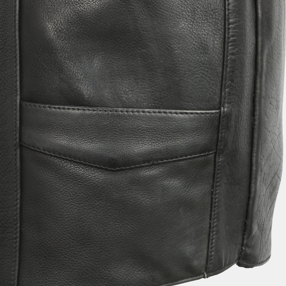Tombstone Men's Motorcycle Western Style Leather Vest Men's Western Vest First Manufacturing Company