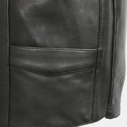 Tombstone Men's Motorcycle Western Style Leather Vest Men's Western Vest First Manufacturing Company