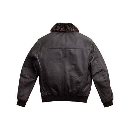Nicola Men's Sheepskin with Fur Collar Jacket