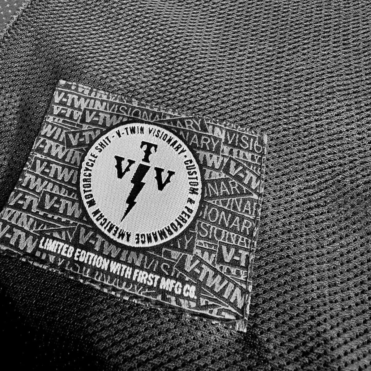 V-Twin Visionary Battleship Perforated Leather Vest Men's Perforated Leather Vest First Manufacturing Company