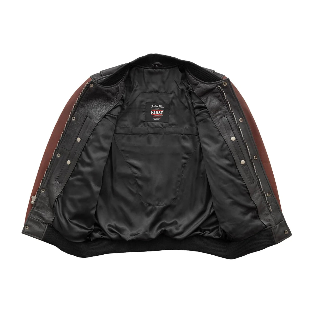 Willie Men's Motorcycle Leather Jacket Men's Leather Jacket First Manufacturing Company