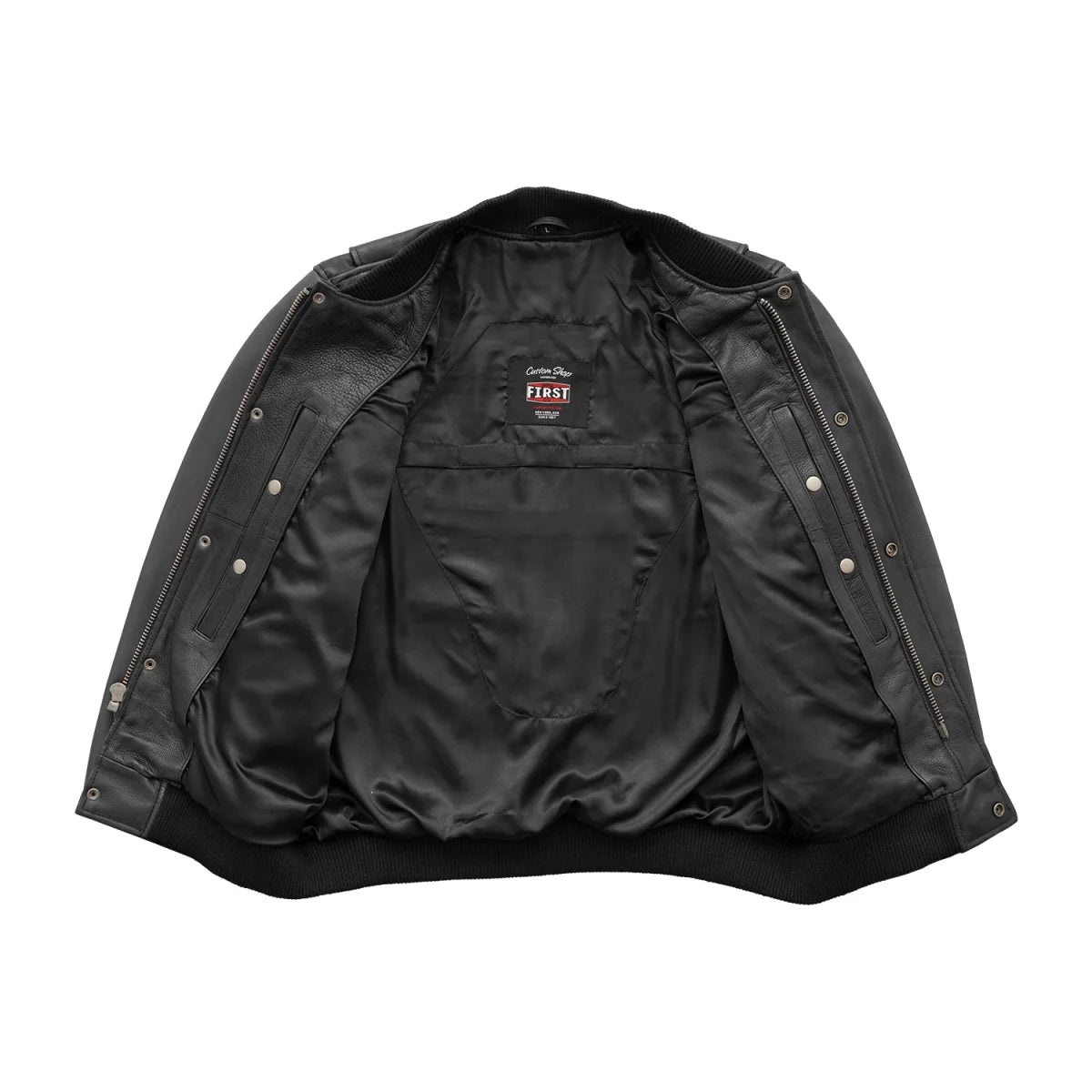 Willie Men's Motorcycle Leather Jacket Men's Leather Jacket First Manufacturing Company