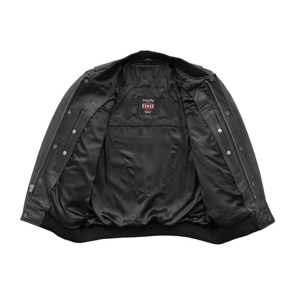 Willie Men's Motorcycle Leather Jacket Men's Leather Jacket First Manufacturing Company